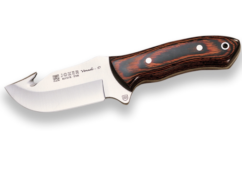 gut-hook-10-cm-stainless-steel-fixed-blade-skinner-red-wood-handle-knife