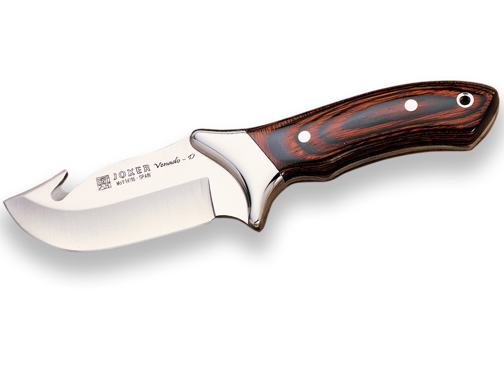 red-wood-handle-gut-hook-10-cm-stainless-steel-fixed-blade-joker-venado-d-skinner-knifeleather-sheath